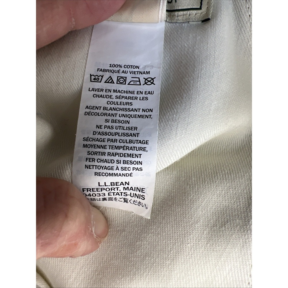 LL Bean Chino Shorts Mens 44 Khaki Flat Front Comfort Elastic Waist Preppy 3XL - Picture 6 of 13